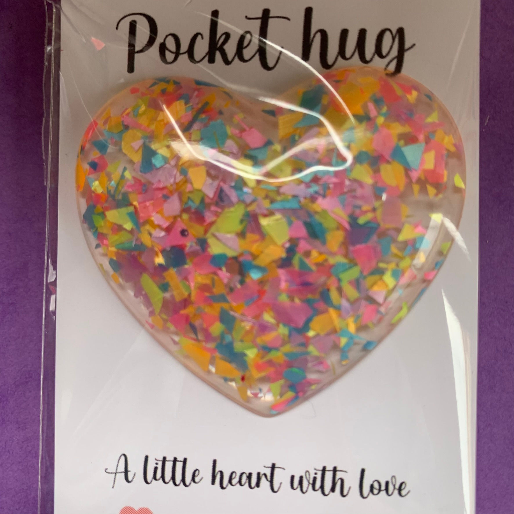 Pocket hug - Neon Shards