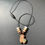 Thumbnail: Brown alpaca silicone necklace