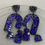 Thumbnail: 'Drama queen' asymmetrical U's resin earrings