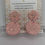 Thumbnail: Coral sparkle 'broken ice' dangle resin earrings