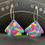 Thumbnail: Polymer clay earrings - 'Neon brights' small dangles