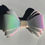 Thumbnail: White shimmer medium hair bow