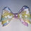 Thumbnail: Rainbow unicorn medium hair bow