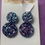 Thumbnail: Dragon Scales 'broken ice' dangle resin earrings