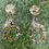 Thumbnail: Gold sparkle reindeer resin earrings
