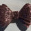 Thumbnail: Rose gold glitter medium hair bow