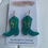 Thumbnail: Teal cowgirl boot earrings