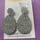Thumbnail: Silver holographic Easter egg resin earrings