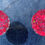 Thumbnail: 'Passion pink' honeycomb resin stud earrings
