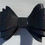 Thumbnail: Black spotted medium hair bow