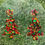 Thumbnail: Christmas dots Christmas tree resin earrings