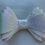 Thumbnail: White shimmer medium hair bow