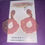 Thumbnail: 'Coral sparkle' shell resin earrings