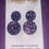Thumbnail: Dragon Scales 'broken ice' dangle resin earrings