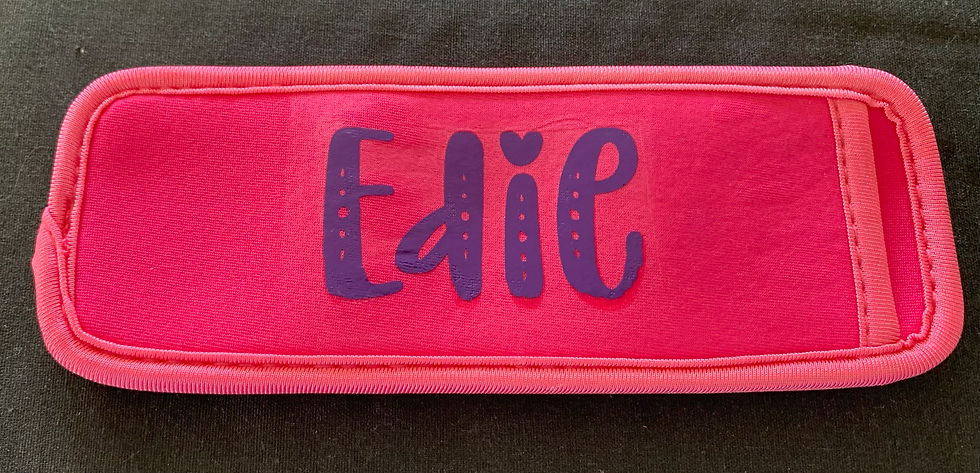 Pink personalised icypole holder