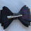 Thumbnail: Black spotted medium hair bow