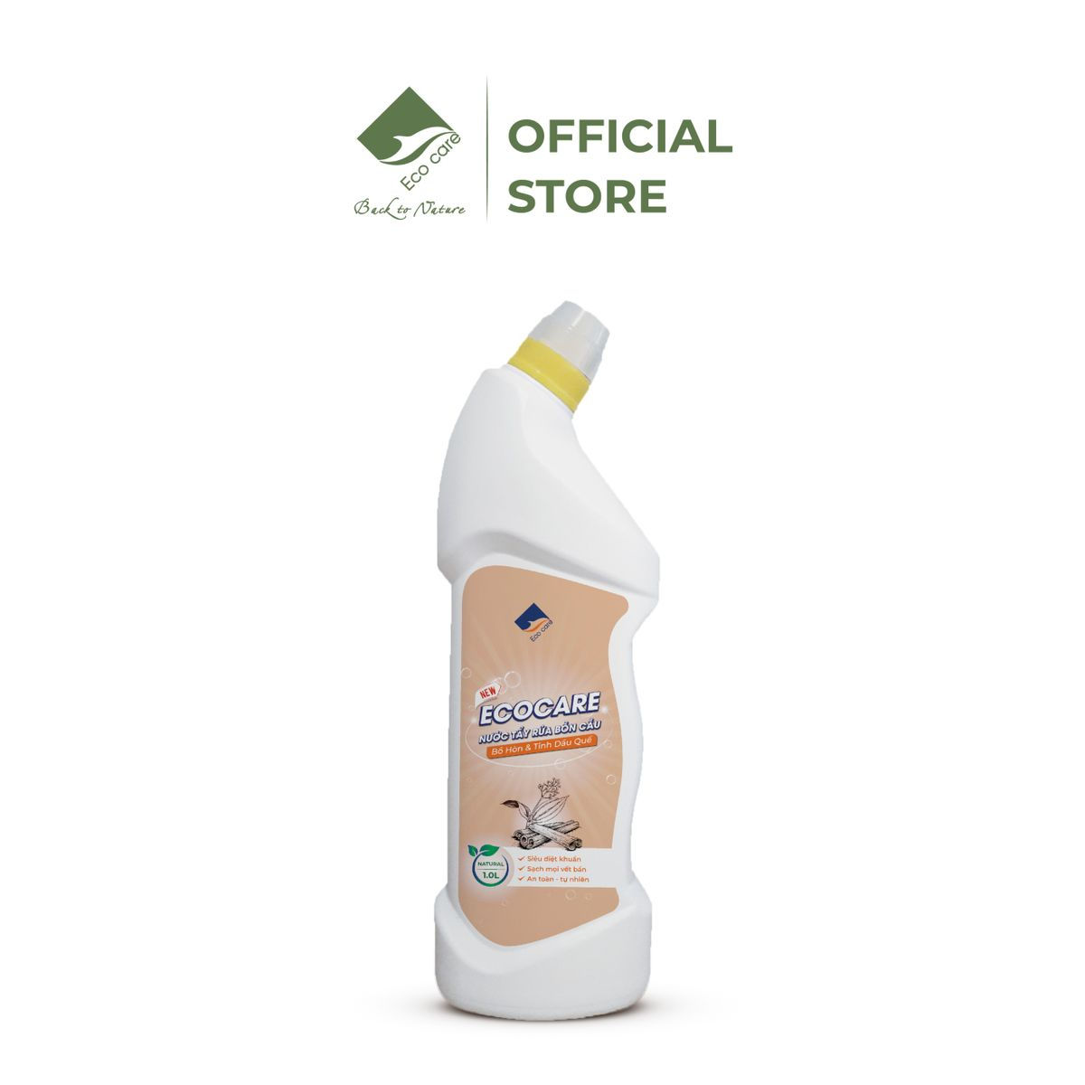 NƯỚC TẨY RỬA BỒN CẦU TINH DẦU QUẾ 900ML - ECOCARE