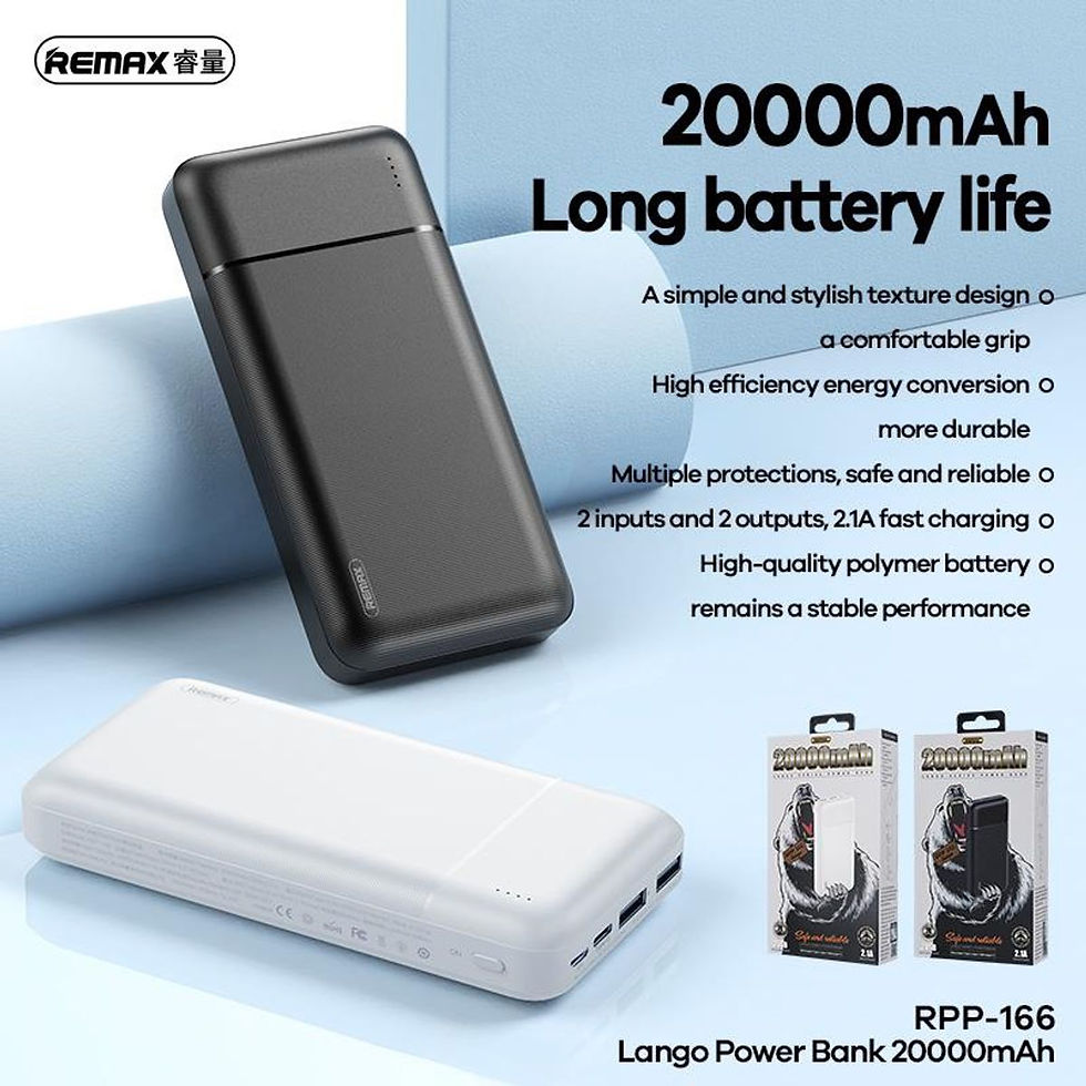 Thumbnail: SẠC DỰ PHÒNG 20000mAH REMAX RPP 166