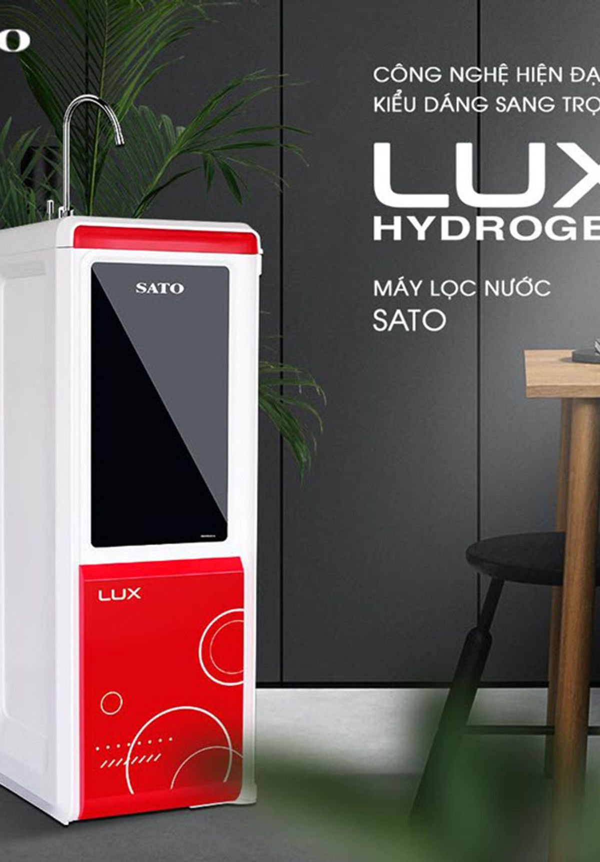 MÁY LỌC NƯỚC HYDROGEN LUX 9 CẤP LỌC SATO