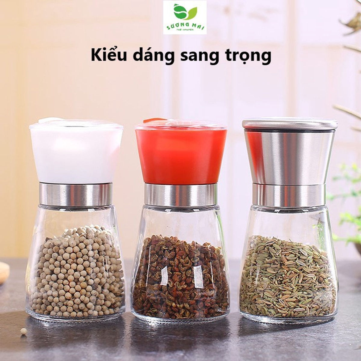 LỌ NGHIỀN GIA VỊ 180ML - SƯƠNG MAI