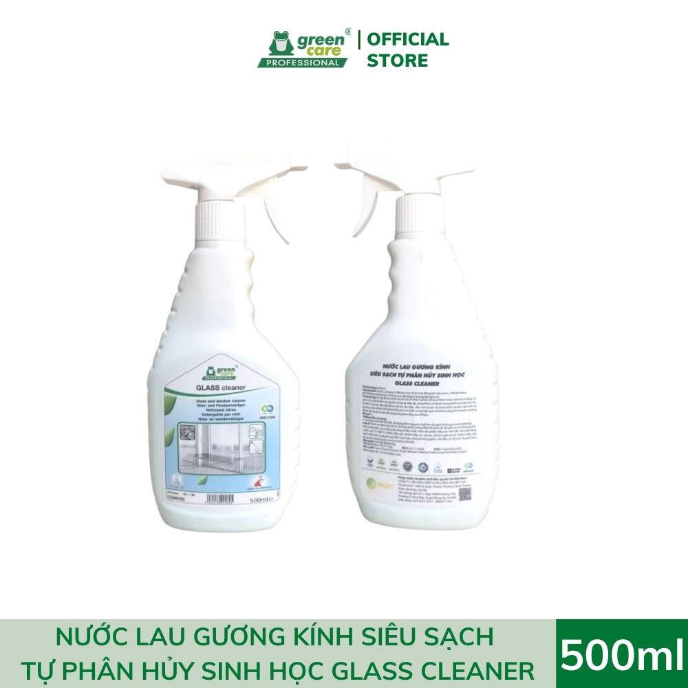NƯỚC LAU GƯƠNG KÍNH SIÊU SẠCH TỰ PHÂN HỦY SINH HỌC GLASS CLEANER - GREENCARE PR