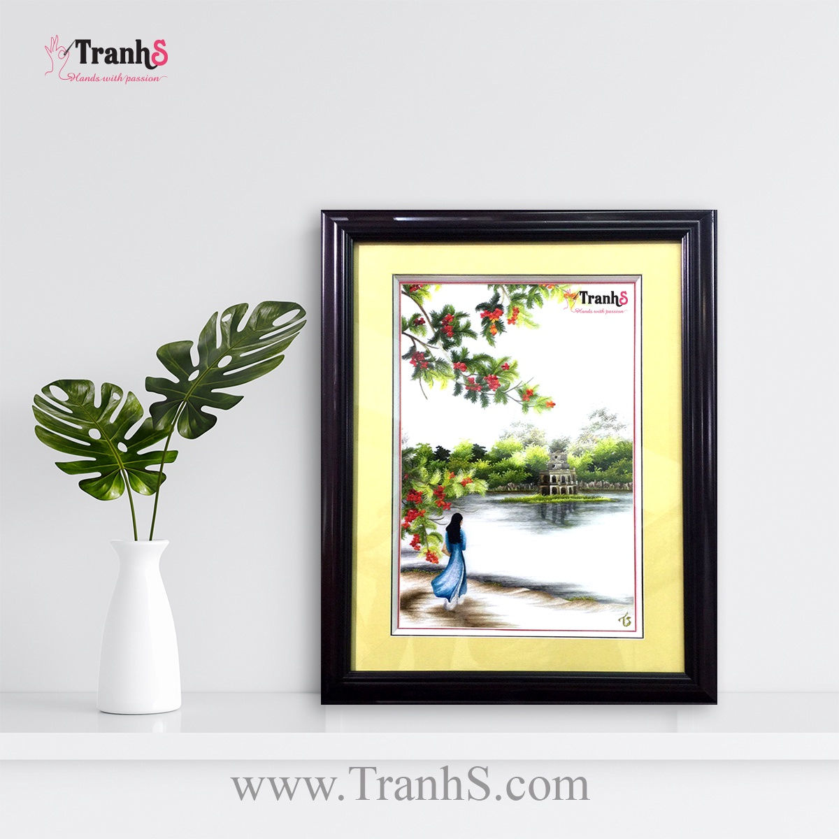 TRANH THÊU TAY HỒ GƯƠM - TRANHS