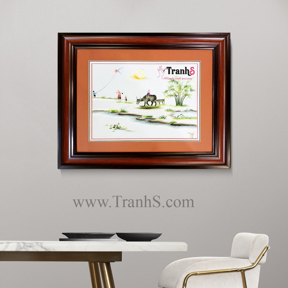 TRANH THÊU TAY RA ĐỒNG - TRANHS