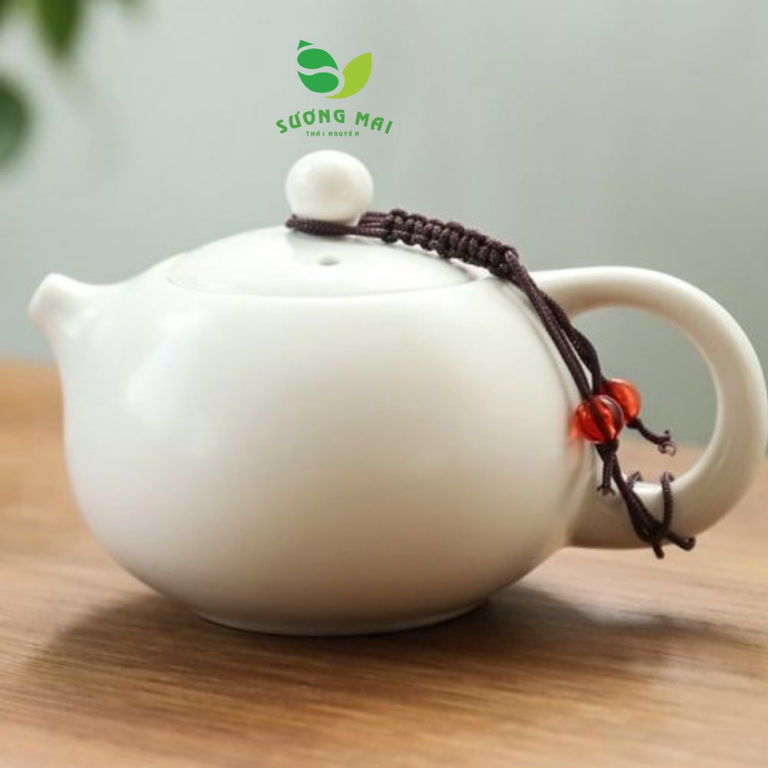 BỘ ẤM CHÉN SỨ PHA TRÀ 5 MÓN - SƯƠNG MAI