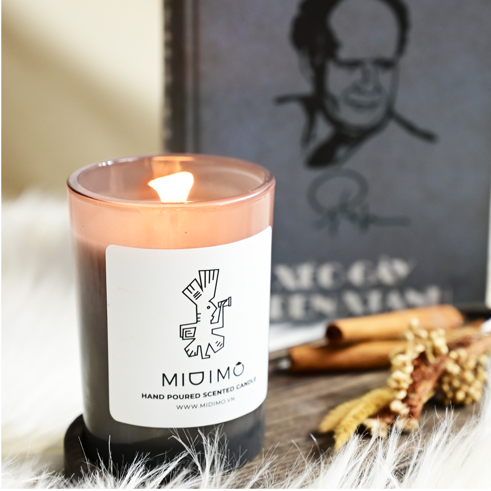 NẾN THƠM XÁM 200G - MIDIMO