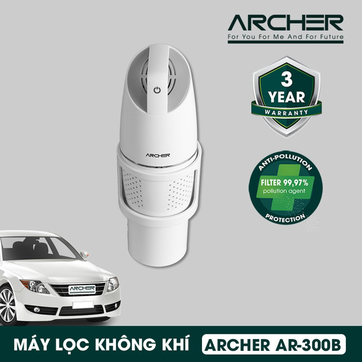 MÁY LỌC KHÔNG KHÍ Ô TÔ AR-300B - ARCHER