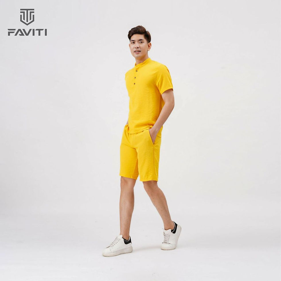 Thumbnail: BỘ ĐŨI NAM ĐỒ BỘ MÙA HÈ QUẦN ÁO CỘC TAY ĐẸP CAO CẤP BD33 - FAVITI