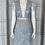 Thumbnail: Kathy Heyndels Blue Lace Mini Dress with feather trim
