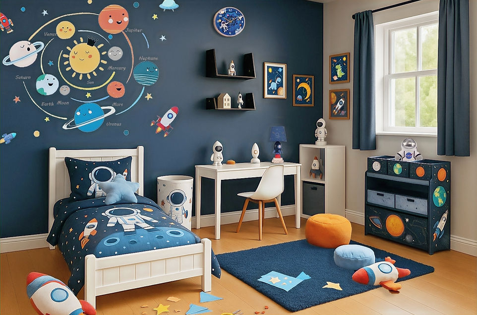 Astronaut_ room design toddler_mr bunny_