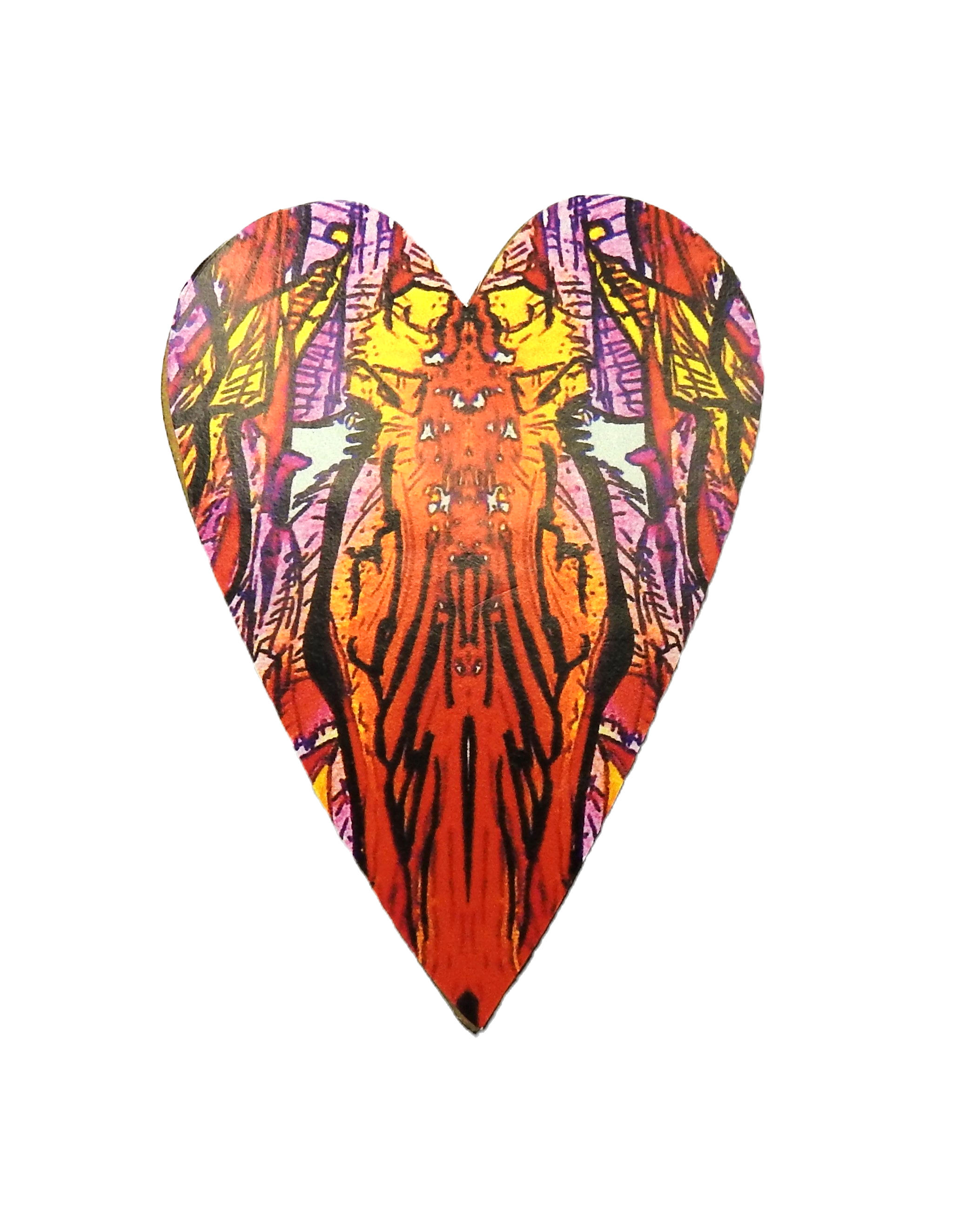 The Earth Garden HeART Brooch