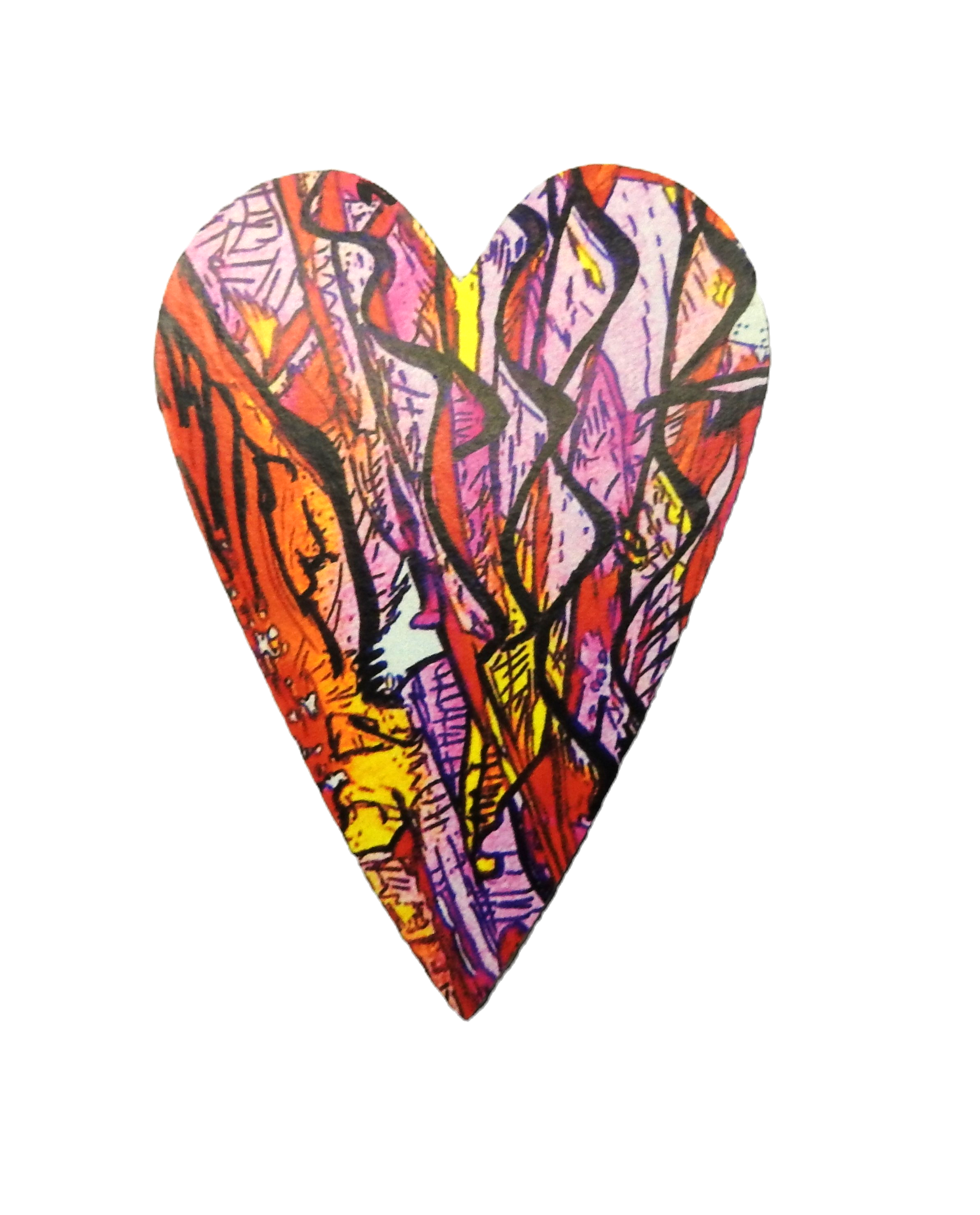 The Earth Garden HeART Brooch