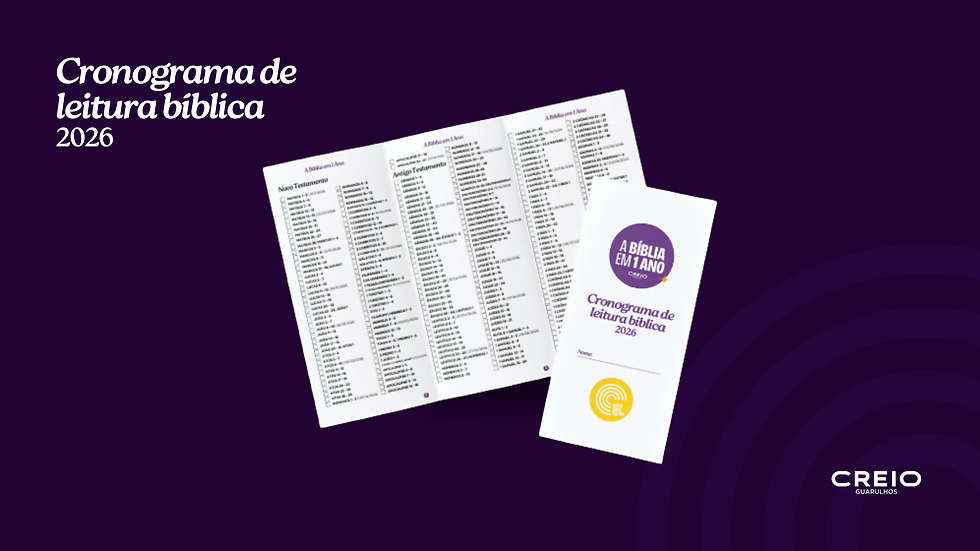 Cronograma de Leitura Bíblica para 2026 | A Bíblia em 1 Ano