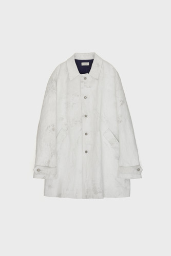 売切　価格24aw ノマットWhite Painting Car Coat Nomat 24AW White Painting Car Coat