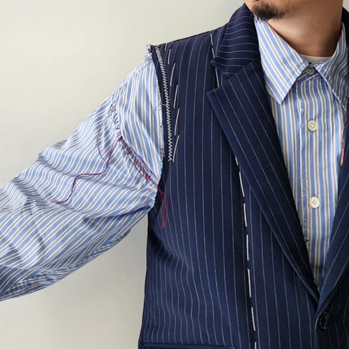 DISCOVERED / Tacking Padded Jacket Vest | Tree And Branch 