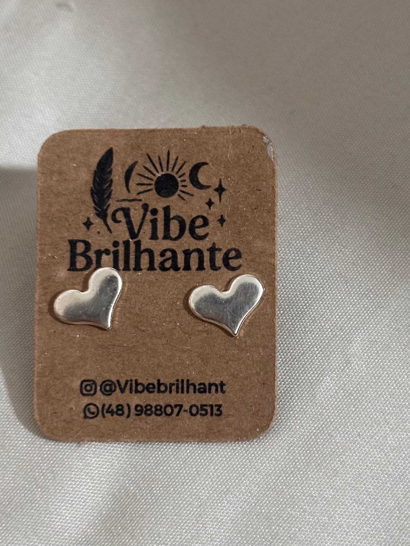 Brinco Coração Minimalist ✨