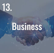 IELTS business topic title image containing text "Business"