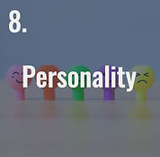 IELTS personality topic title image containing text "Personality"