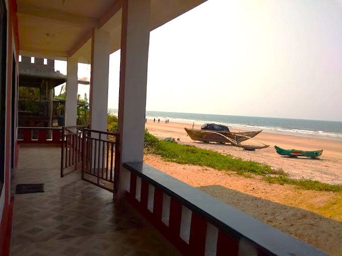 Beach view from Devbag Malvan resort balcony