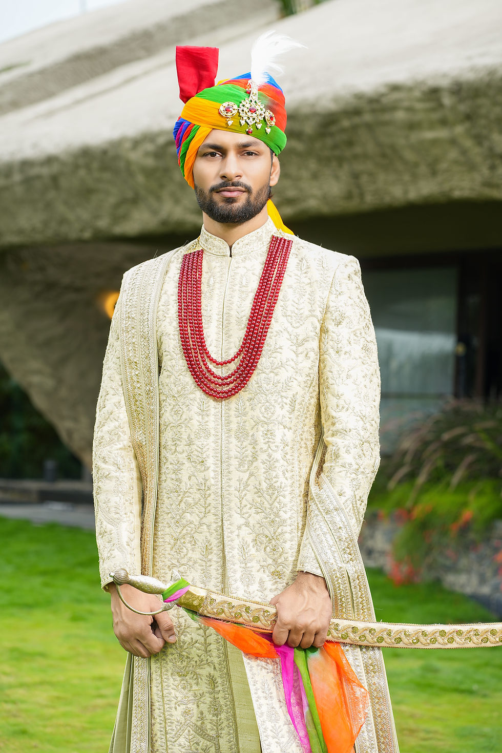GOLD ZARI DORI HANDWORK SHERWANI