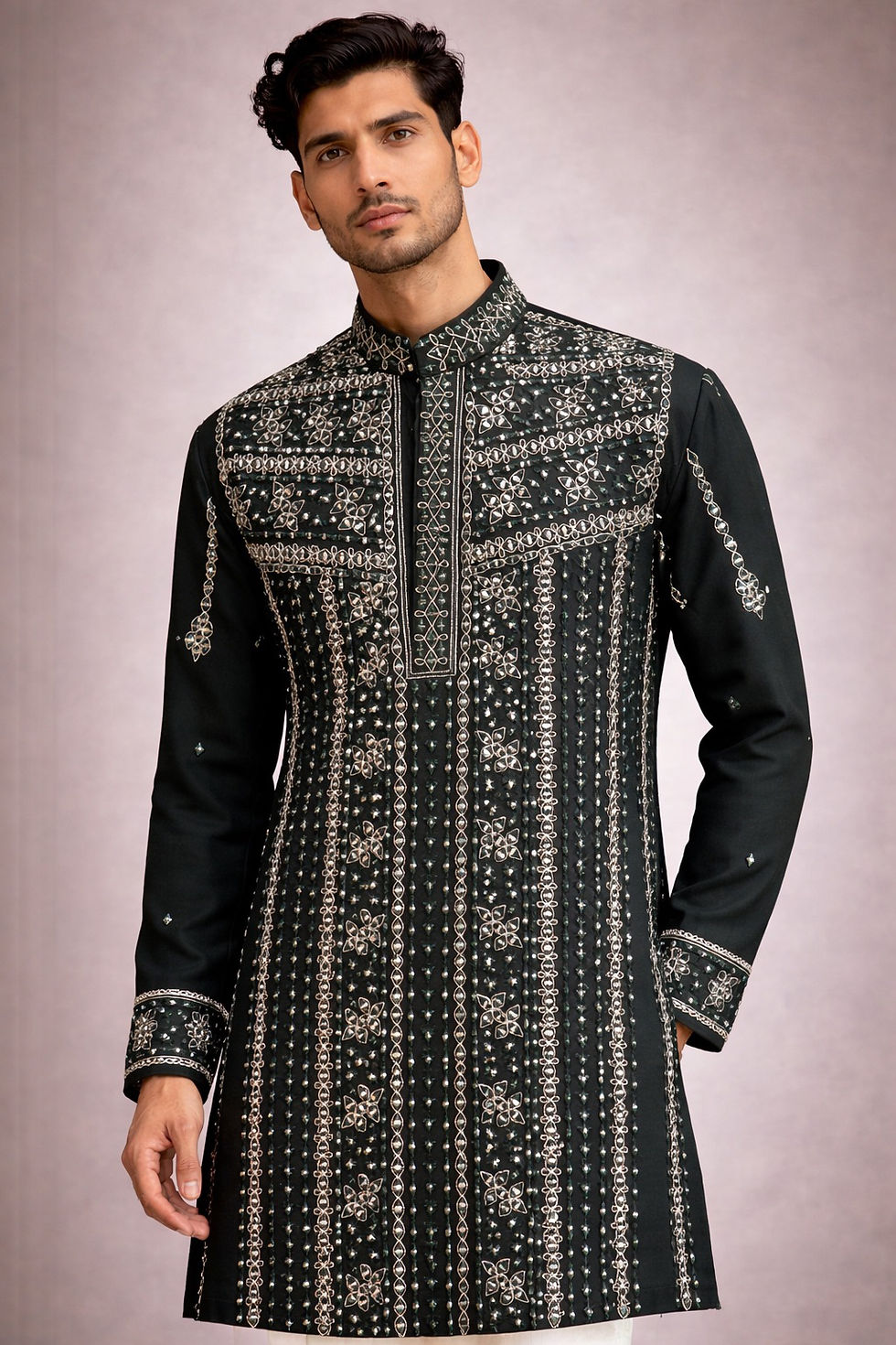 Thumbnail: EMERALD MIRROR DORI KURTA
