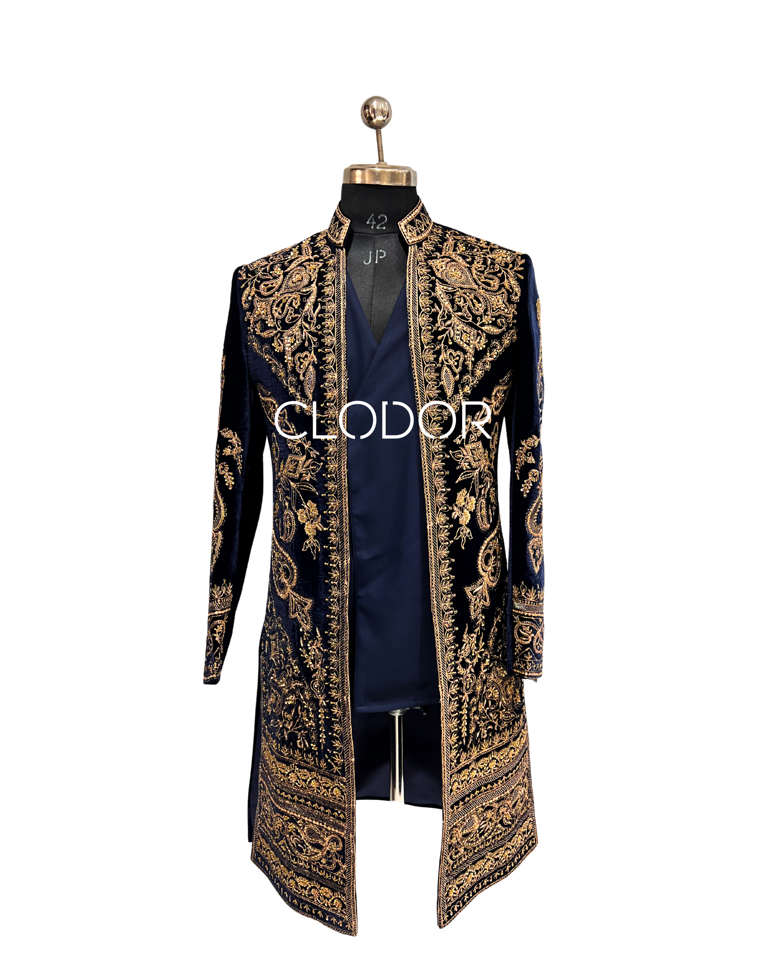 MIDNIGHT BLUE HANDWORK SHRUG