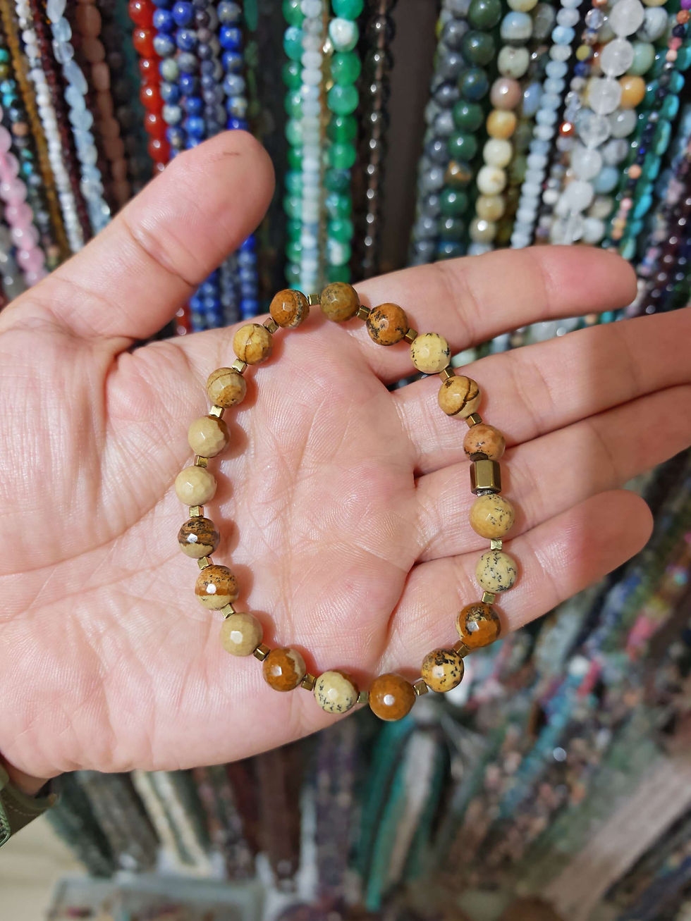 Orijinal Jasper taşı bilekliğimiz