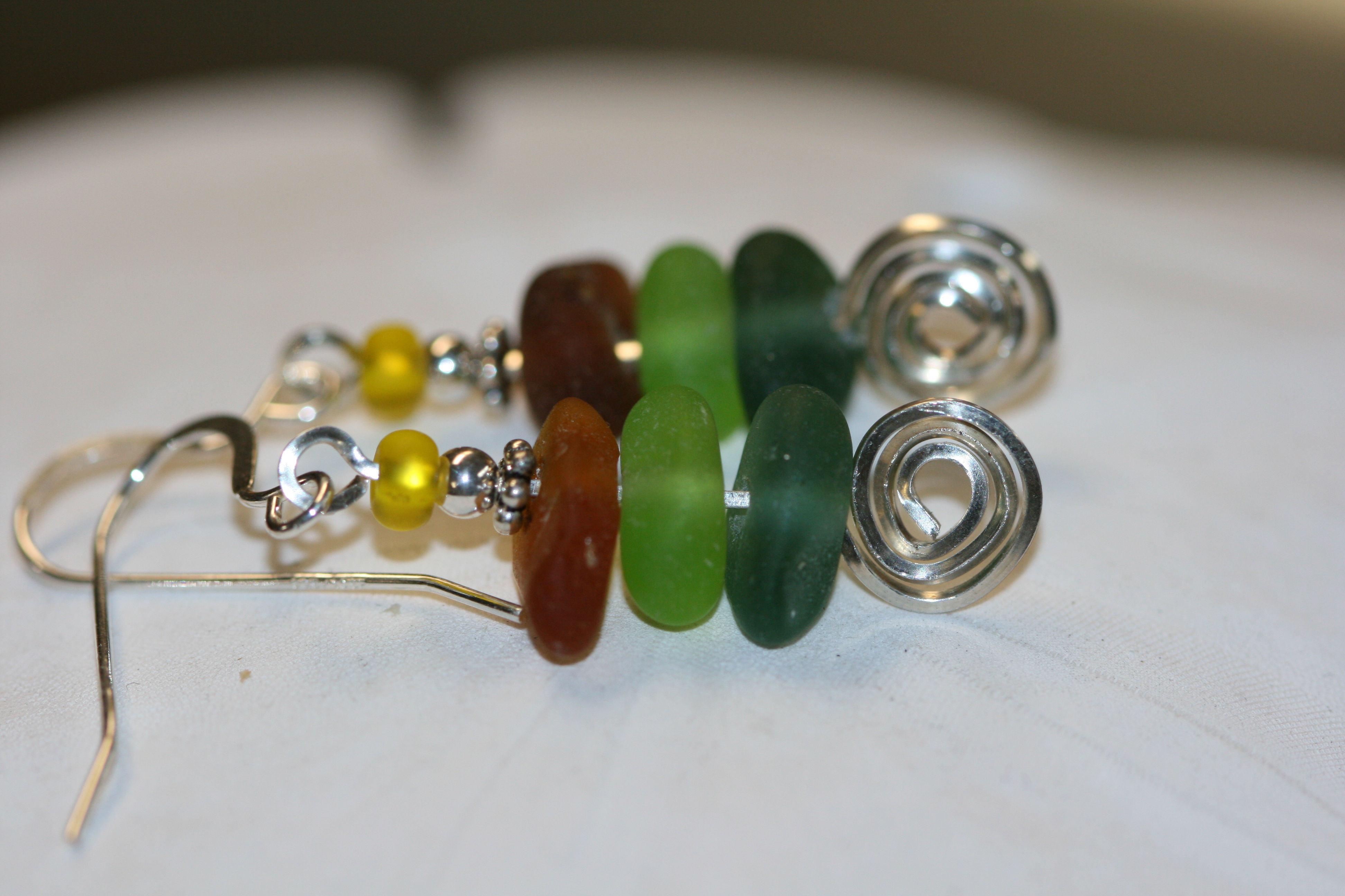 sea glass earrings SGE-07