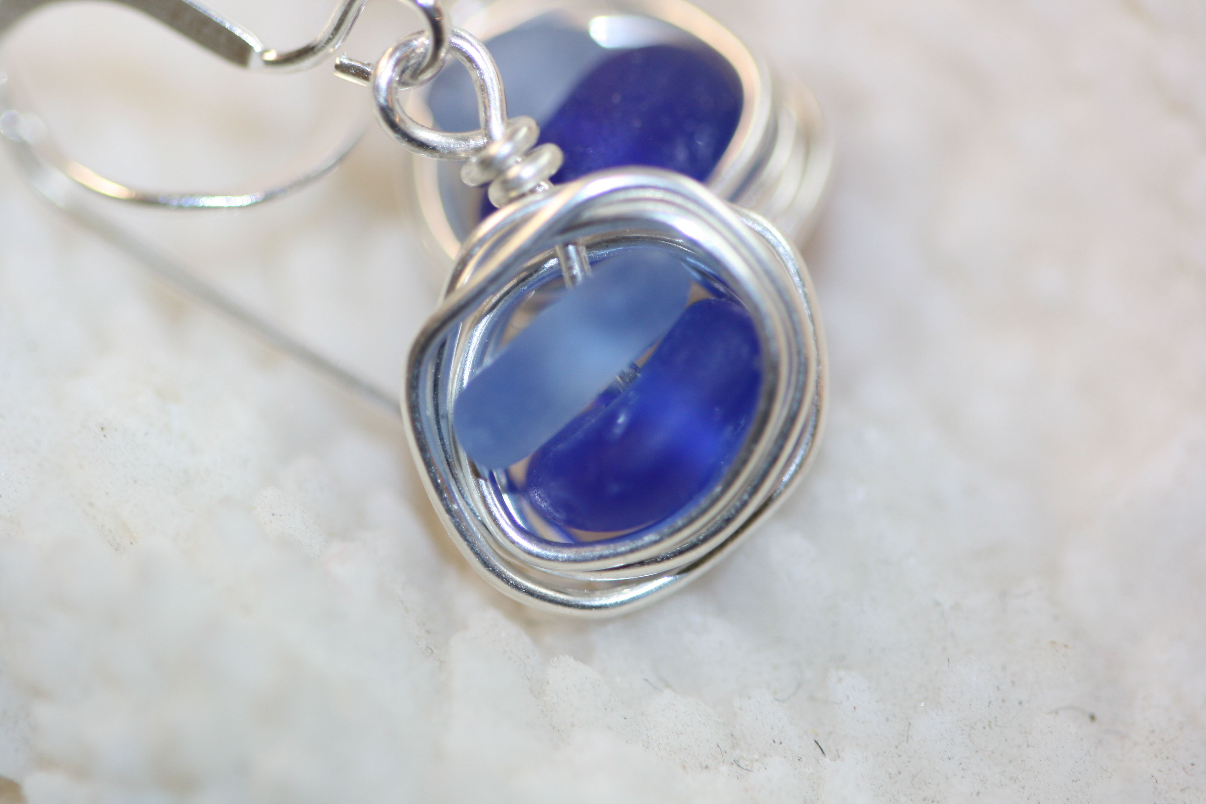 sea glass earrings SGE-01