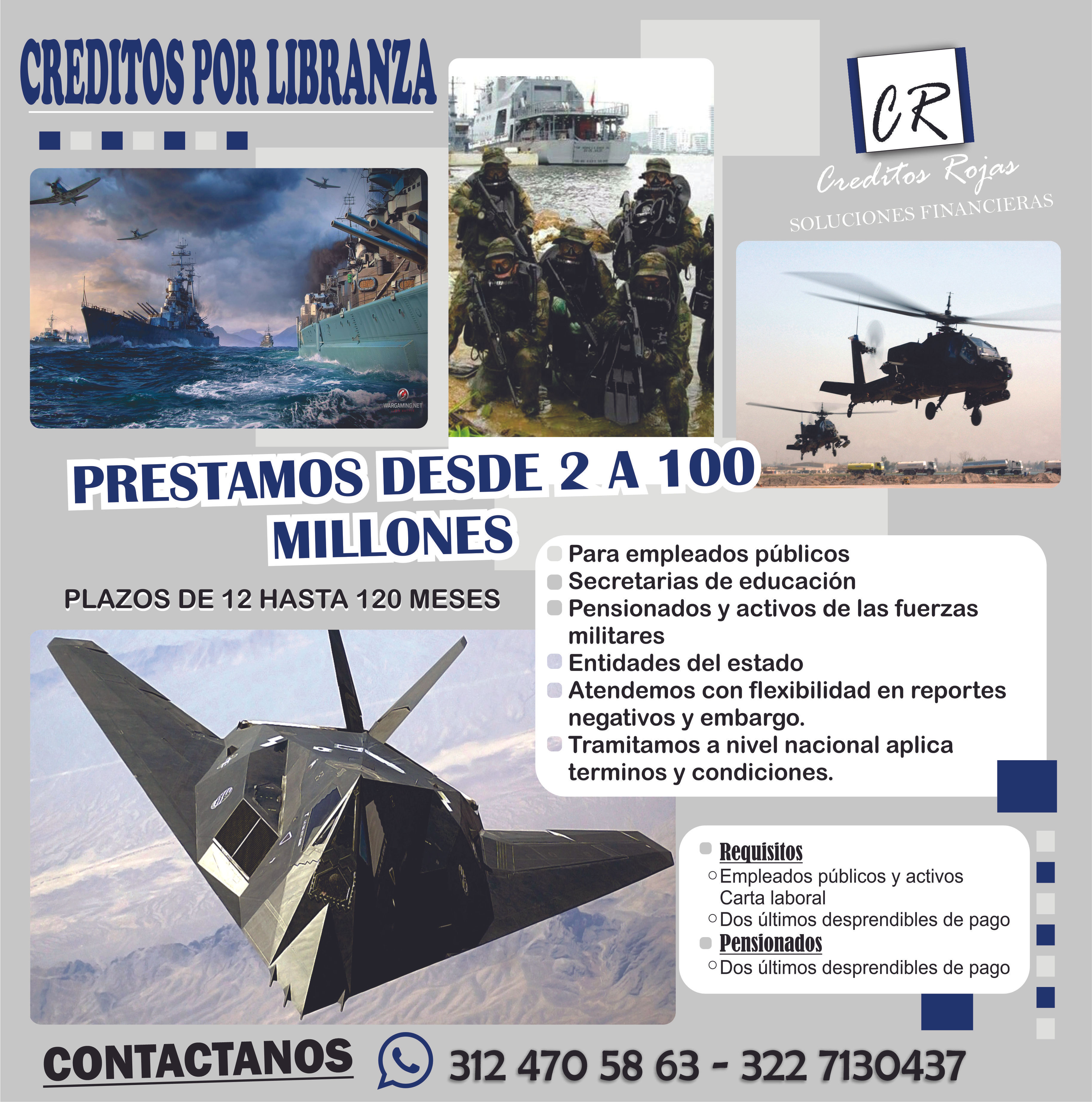 "CREDITOS LIBRE INVERSION POR LIBRANZA"