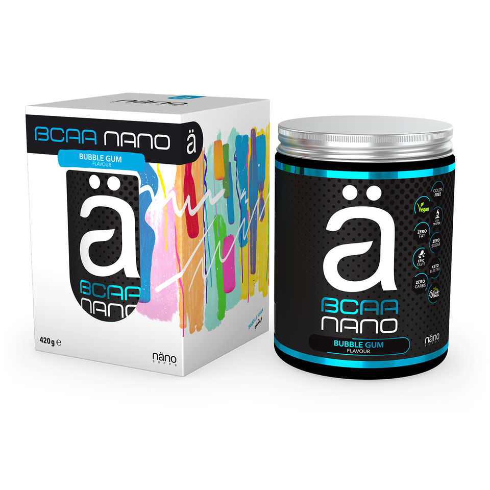 Nano Supps BCAA – 35 Servings - Bubble Gum Flavour